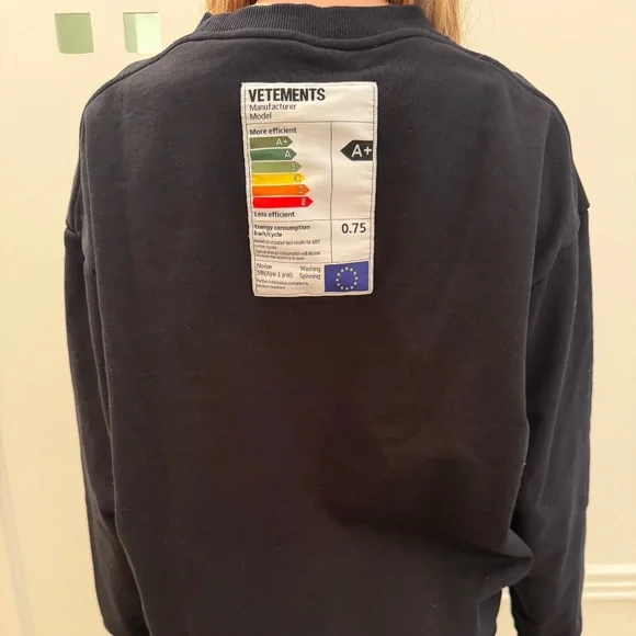 vetements sweatshirt 165/84a